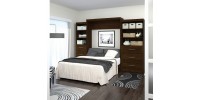 Queen PUR Wall Bed with Storage 126"